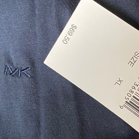 Michael Kors Mens Soft Lightweight Short Sleeve Logo Tee Crew Neck L XL - Picture 5 of 7